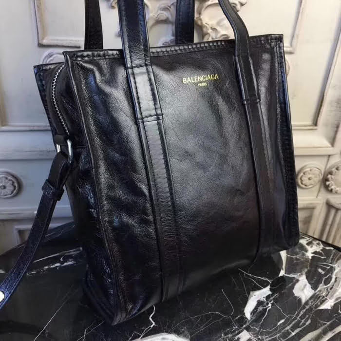 BALENCIAG巴黎世家 Balenciaga bazar22CM 採用進口義大利摔牛皮 男女同款  BL1355